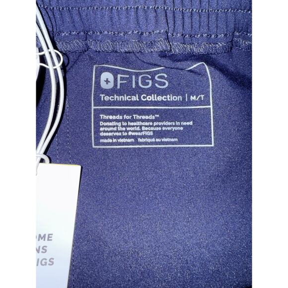 FIGS Yola Skinny Scrub Pants Navy Size M Tall‎ NWT Technical Collection - Picture 5 of 5